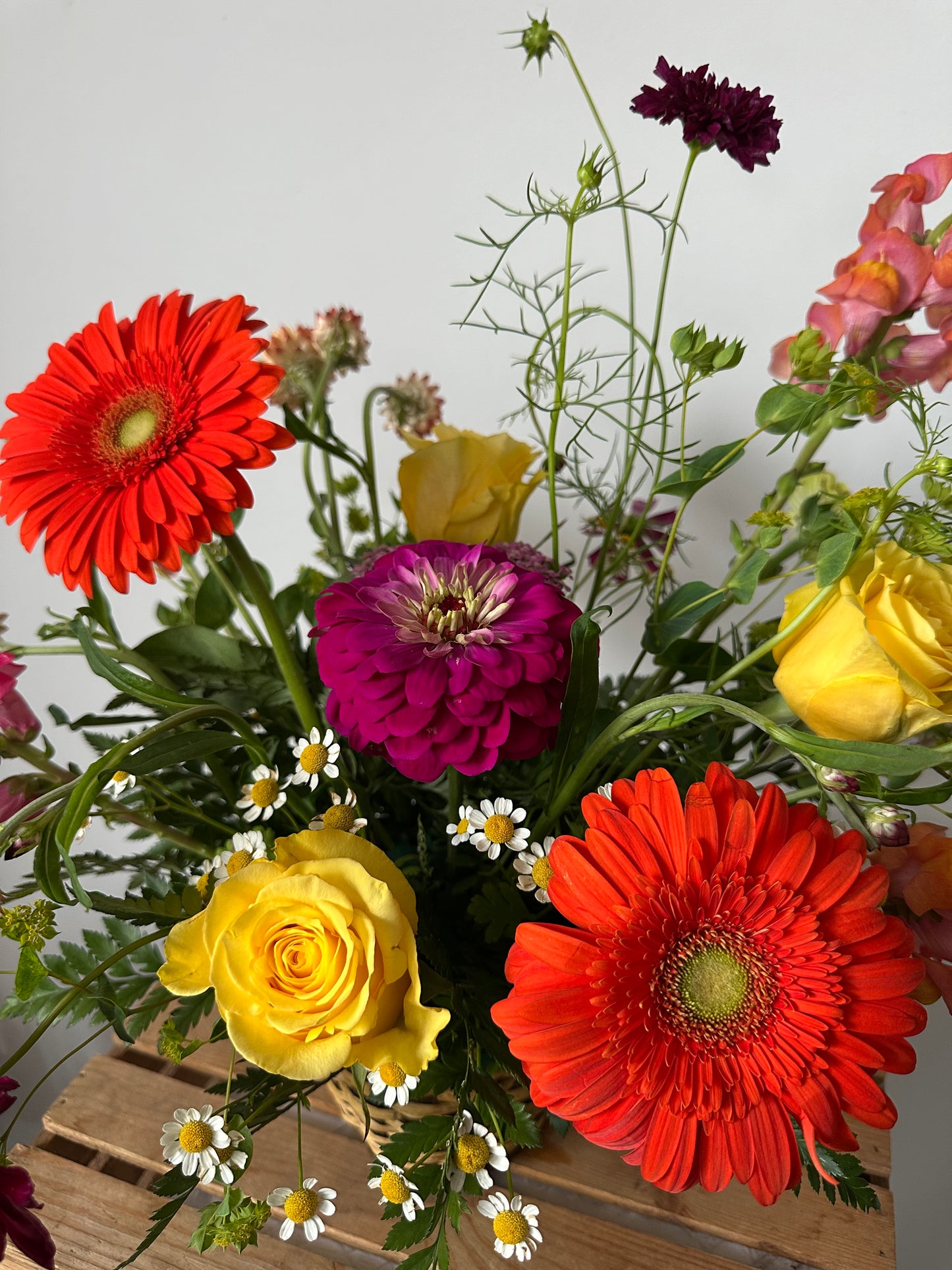 Vibrant garden basket