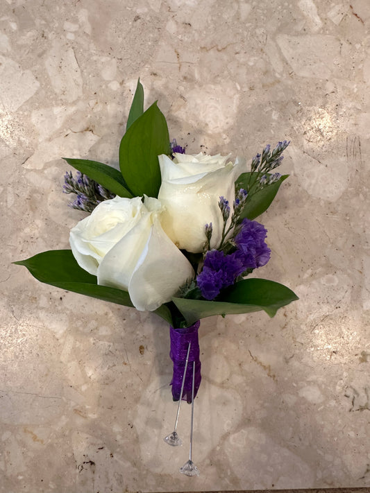 Prom Roses Corsage and Boutonnière