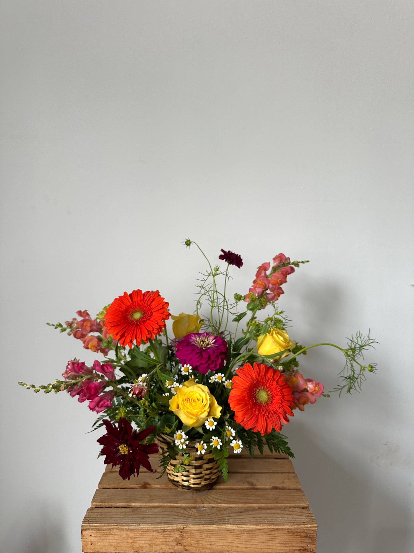 Vibrant garden basket