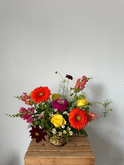 Vibrant garden basket