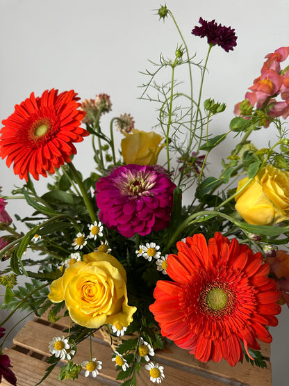 Vibrant garden basket
