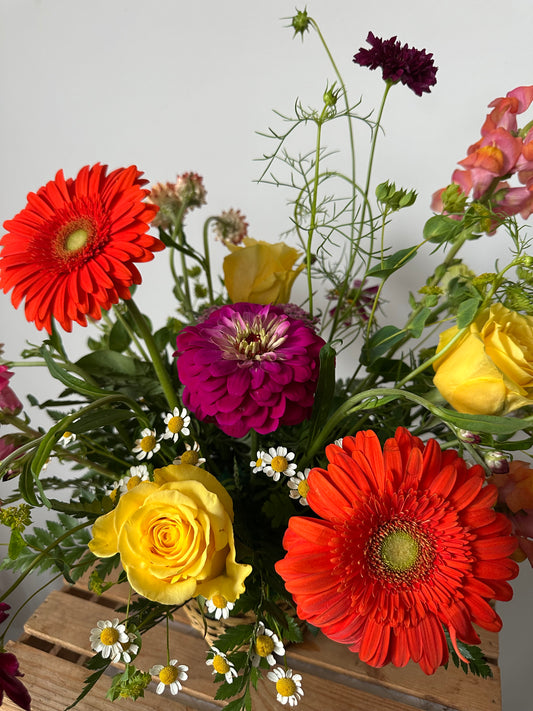 Vibrant garden basket